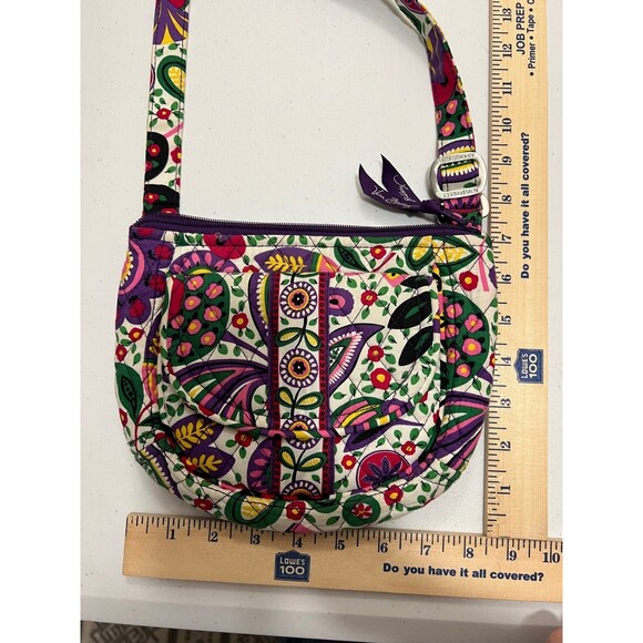 Vera Bradley Viva La Vera Saddle Up Crossbody Handbag with Matching Euro Wallet - Picture 1 of 8
